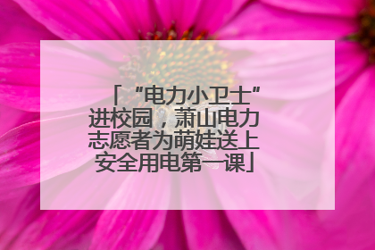 “电力小卫士”进校园，萧山电力志愿者为萌娃送上安全用电第一课