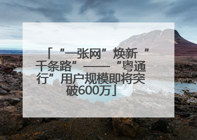 “一张网”焕新“千条路”——“粤通行”用户规模即将突破600万
