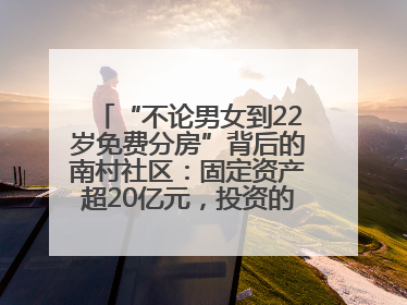 “不论男女到22岁免费分房”背后的南村社区：固定资产超20亿元，投资的影视基地被称为“山村好莱坞”
