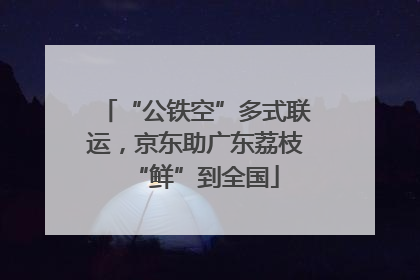 “公铁空”多式联运，京东助广东荔枝“鲜”到全国