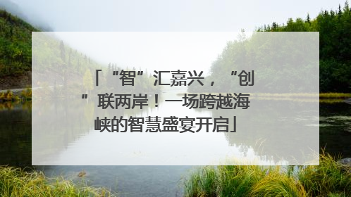 “智”汇嘉兴，“创”联两岸！一场跨越海峡的智慧盛宴开启