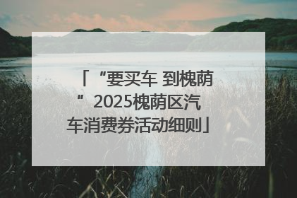 “要买车 到槐荫”2025槐荫区汽车消费券活动细则
