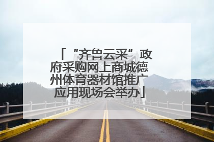 “齐鲁云采”政府采购网上商城德州体育器材馆推广应用现场会举办