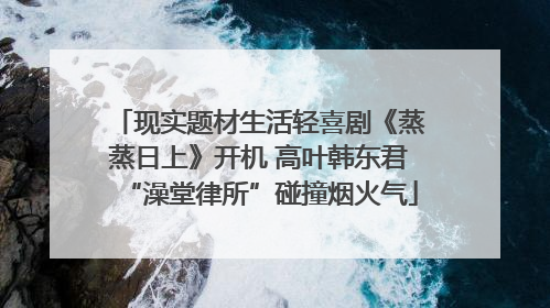 现实题材生活轻喜剧《蒸蒸日上》开机 高叶韩东君“澡堂律所”碰撞烟火气