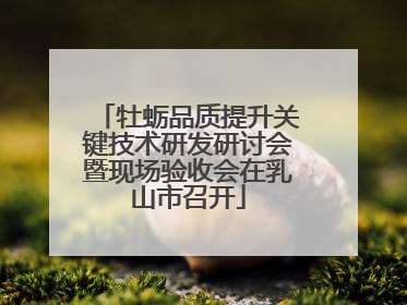 牡蛎品质提升关键技术研发研讨会暨现场验收会在乳山市召开