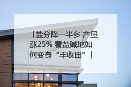 盐分降一半多 产量涨25% 看盐碱地如何变身“丰收田”