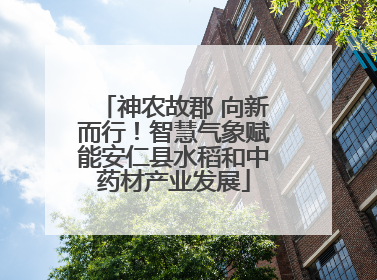 神农故郡 向新而行！智慧气象赋能安仁县水稻和中药材产业发展