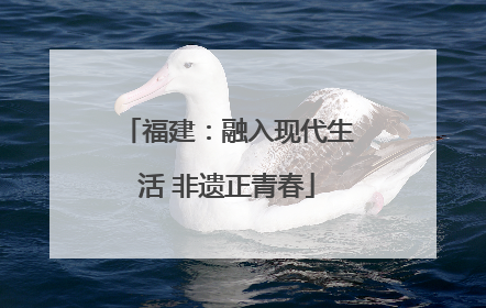 福建：融入现代生活 非遗正青春