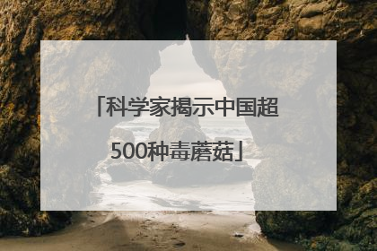 科学家揭示中国超500种毒蘑菇