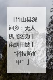 竹山县深河乡：无人机飞防为千亩烟田披上“科技防护甲”