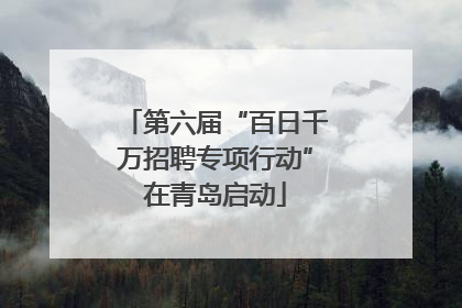 第六届“百日千万招聘专项行动”在青岛启动