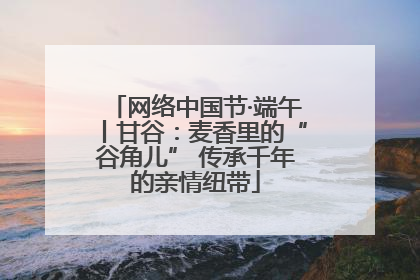网络中国节·端午丨甘谷：麦香里的“谷角儿” 传承千年的亲情纽带