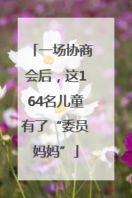 一场协商会后，这164名儿童有了“委员妈妈”