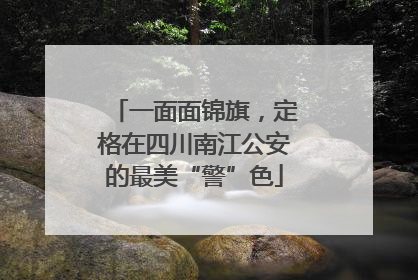 一面面锦旗，定格在四川南江公安的最美“警”色