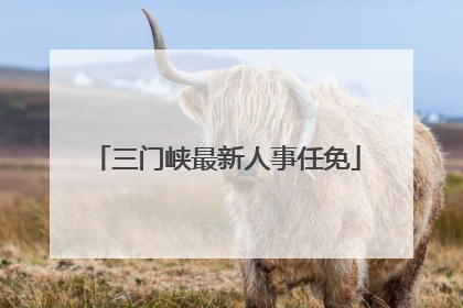 三门峡最新人事任免