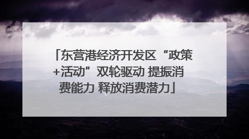 东营港经济开发区“政策+活动”双轮驱动 提振消费能力 释放消费潜力