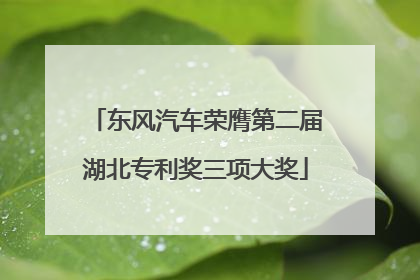 东风汽车荣膺第二届湖北专利奖三项大奖