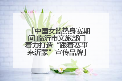中国女篮热身赛期间 临沂市文旅部门着力打造“跟着赛事来沂蒙”宣传品牌
