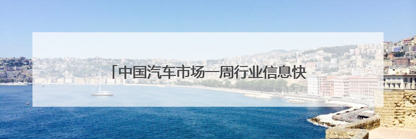 中国汽车市场一周行业信息快报——2025年5月第5期