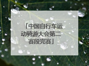 中国自行车运动骑游大会第二赛段完赛