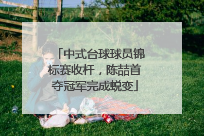 中式台球球员锦标赛收杆，陈喆首夺冠军完成蜕变