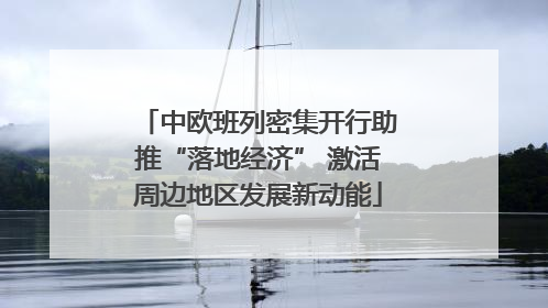 中欧班列密集开行助推“落地经济” 激活周边地区发展新动能