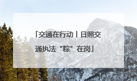 交通在行动丨日照交通执法“粽”在岗