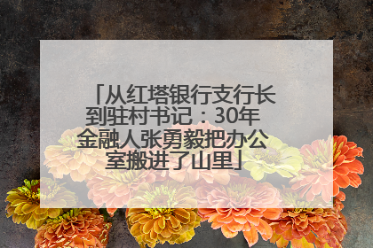 从红塔银行支行长到驻村书记：30年金融人张勇毅把办公室搬进了山里