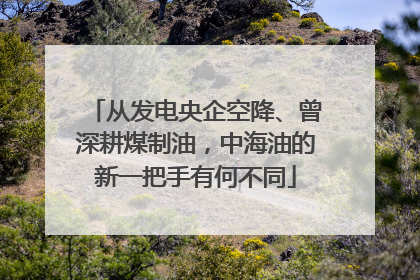 从发电央企空降、曾深耕煤制油，中海油的新一把手有何不同