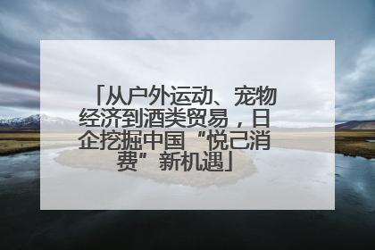 从户外运动、宠物经济到酒类贸易，日企挖掘中国“悦己消费”新机遇