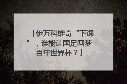 伊万科维奇“下课”，谁能让国足圆梦百年世界杯？