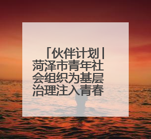 伙伴计划│菏泽市青年社会组织为基层治理注入青春力量