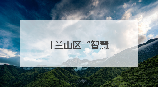 兰山区“智慧赋能”绣出城市管理新图景