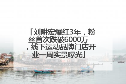 刘畊宏爆红3年，粉丝首次跌破6000万，线下运动品牌门店开业一周实景曝光