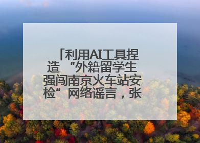 利用AI工具捏造 “外籍留学生强闯南京火车站安检”网络谣言，张某燕被行政拘留