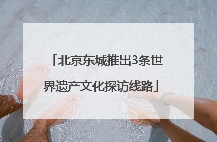 北京东城推出3条世界遗产文化探访线路