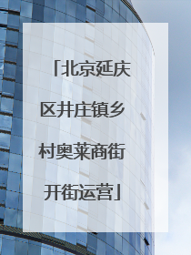 北京延庆区井庄镇乡村奥莱商街开街运营