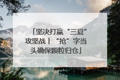 坚决打赢“三夏”攻坚战丨“抢”字当头确保颗粒归仓