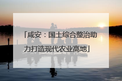 咸安：国土综合整治助力打造现代农业高地