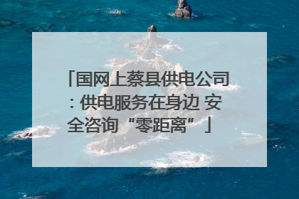 国网上蔡县供电公司：供电服务在身边 安全咨询“零距离”