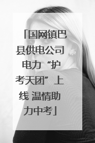 国网镇巴县供电公司 电力“护考天团”上线 温情助力中考
