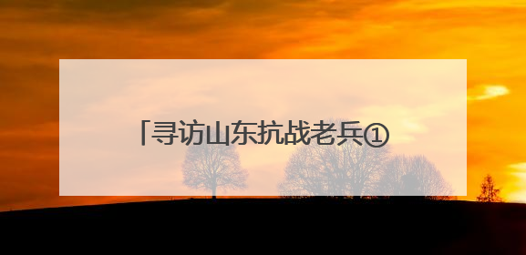 寻访山东抗战老兵①｜百岁抗战老兵“双枪滕黑子”：被粟裕称赞的“孤胆英雄”