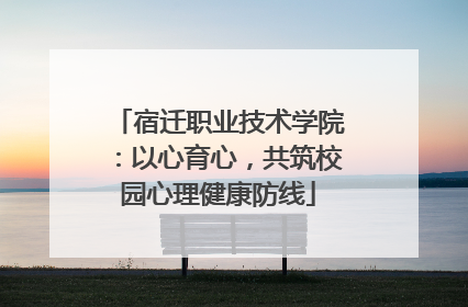 宿迁职业技术学院：以心育心，共筑校园心理健康防线