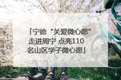 宁德“关爱微心愿”走进周宁 点亮110名山区学子微心愿