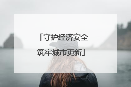 守护经济安全 筑牢城市更新