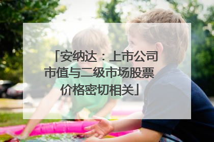 安纳达：上市公司市值与二级市场股票价格密切相关