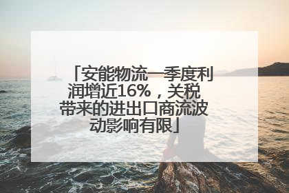 安能物流一季度利润增近16%，关税带来的进出口商流波动影响有限