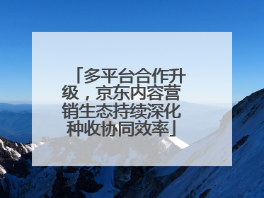 多平台合作升级，京东内容营销生态持续深化种收协同效率