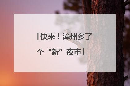 快来！漳州多了个“新”夜市