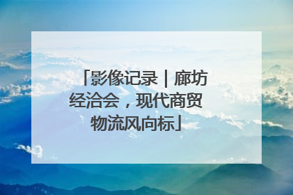 影像记录｜廊坊经洽会，现代商贸物流风向标